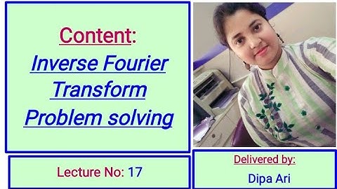 Problem solving~Inverse Fourier Transform