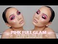 IN-DEPTH FULL GLAM MAKEUP TUTORIAL [Pink Cut Crease] - Breanah Kylie