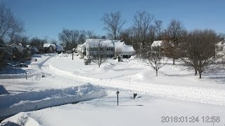 East Coast Snowstorm Time Lapse 22  24 January 2016