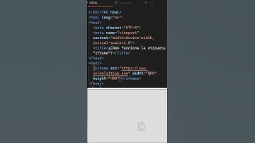 La etiqueta que te permite incrustar contenido externo...