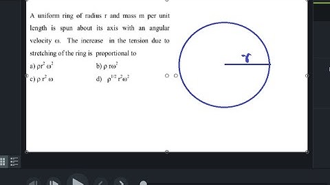 Tension in spinning ring