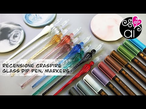 Recensione Penne in Vetro e Markers per Ceralacca Craspire | Glass Dip Pen