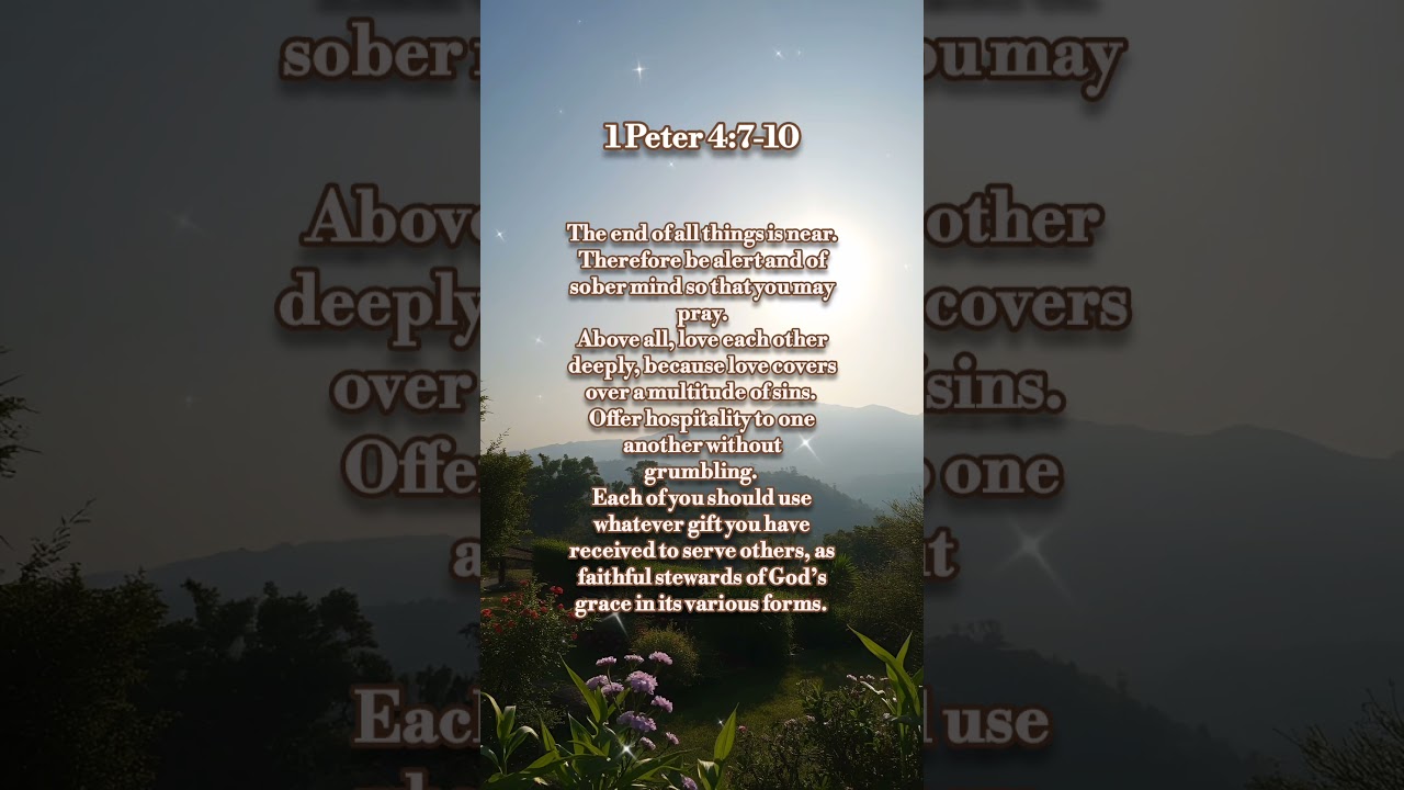 Guarda THE END OF ALL THINGS IS NEAR Bible verse of the day #all #bible su YouTube Guarda THE END OF ALL THINGS IS NEAR Bible verse of the day #all #bible su YouTube