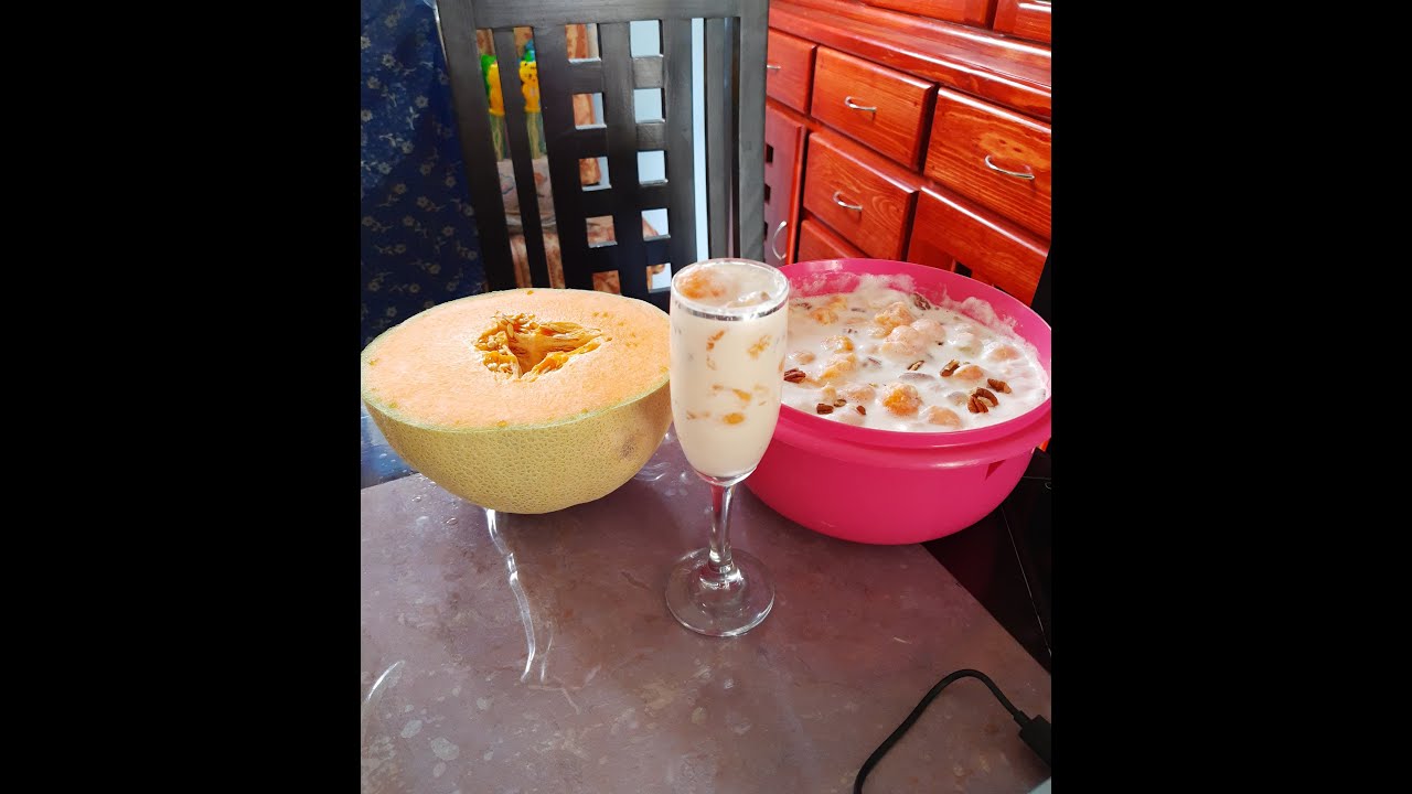 Como preparar melón con crema y lechera
