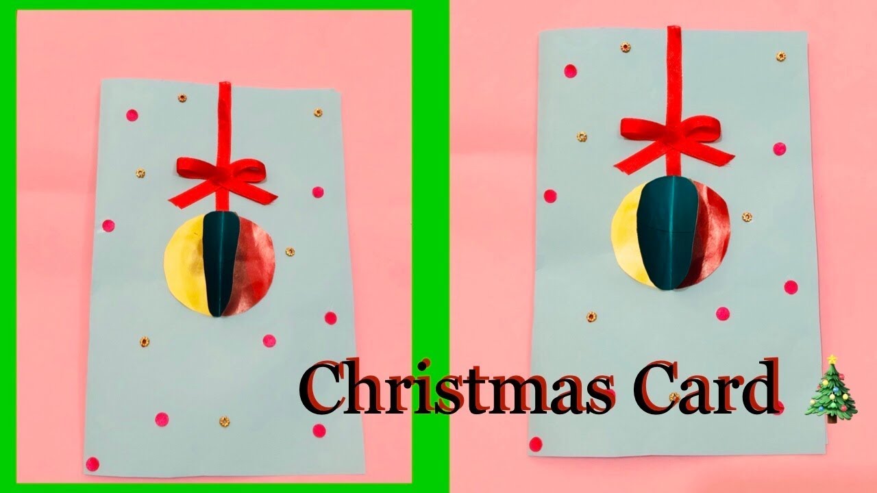 HANDMADE CHRISTMAS GREETING CARD / 3D Pop Up Christmas Card - YouTube