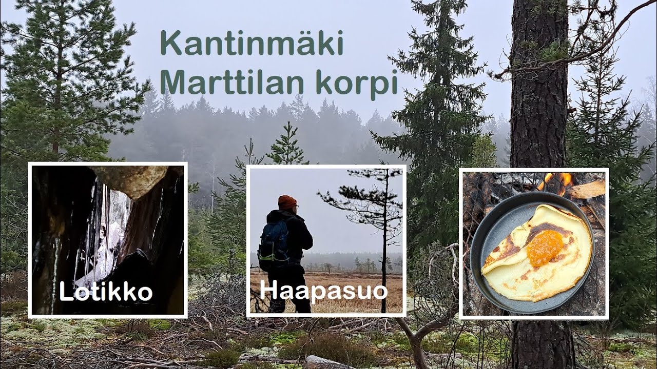 Kantinmäki | Haapasuo | Lotikon luola | lättyjä tulilla