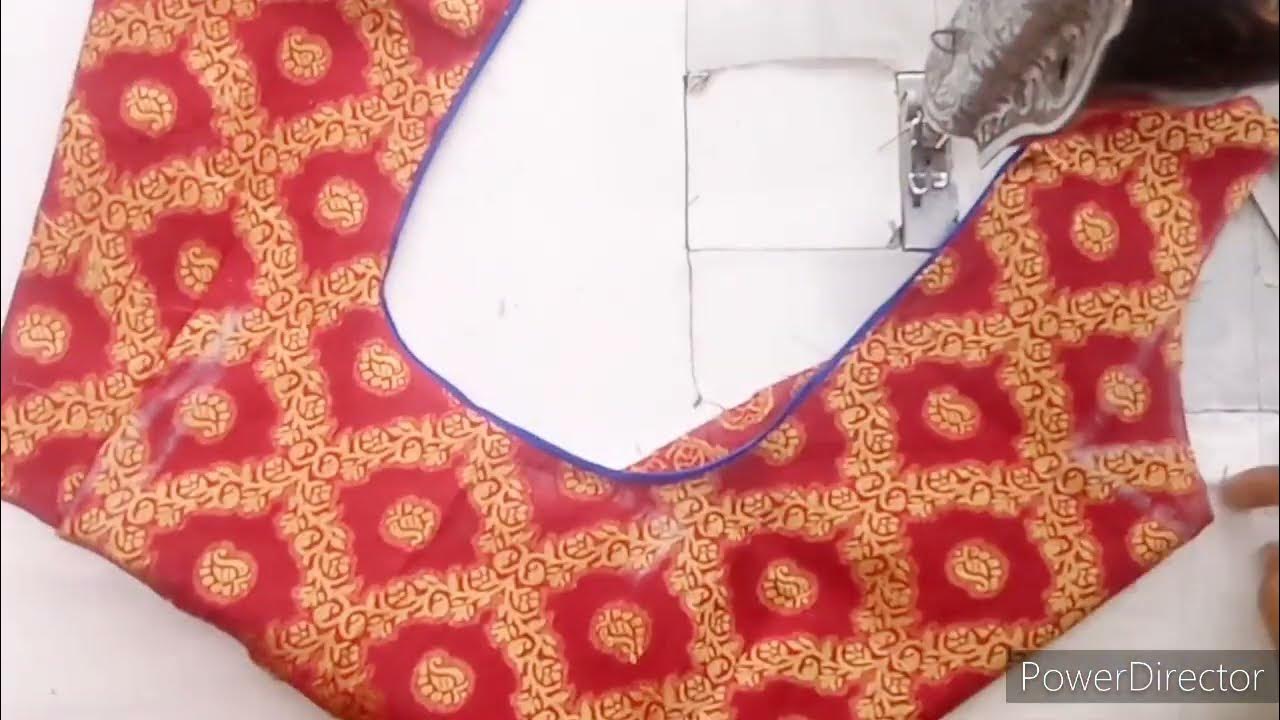 Blouse Back Neck Piping, Neck piping Without cord, Tailoring tips for