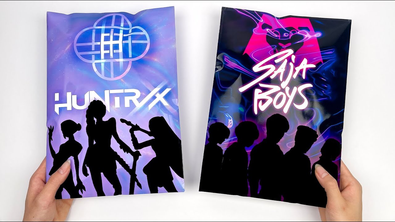 Paper DIY 🎤 Unboxing Huntrix Vs Saja Boys Blind Bags | KPOP Demon Hunters | ASMR