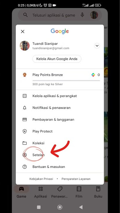 cara hapus histori PlayStore