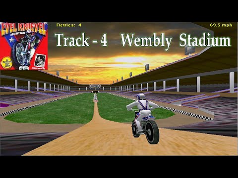 Evel Knievel Stunt Game - Wembly Stadium - Track 4 - 3dfx Velocity 100 - Valusoft PC Games