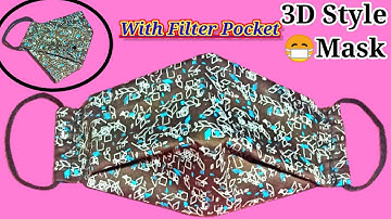 NEW!! NO FOG on Glasses 3D Face Mask with Filter Pocket! | Fast and Easy