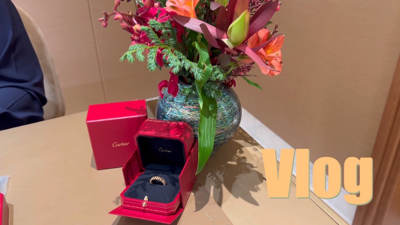쇼핑 브이로그 💍 까르띠에 클래쉬 드 링 핑크골드 스몰 | 롤렉스 | 루이비통 니스 나노 리폼 | 도시백 스트랩, 이너백