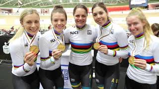 Womens Team Pursuit World Le To Ankudinoff, Cure, Edmondson, Baker, Manly