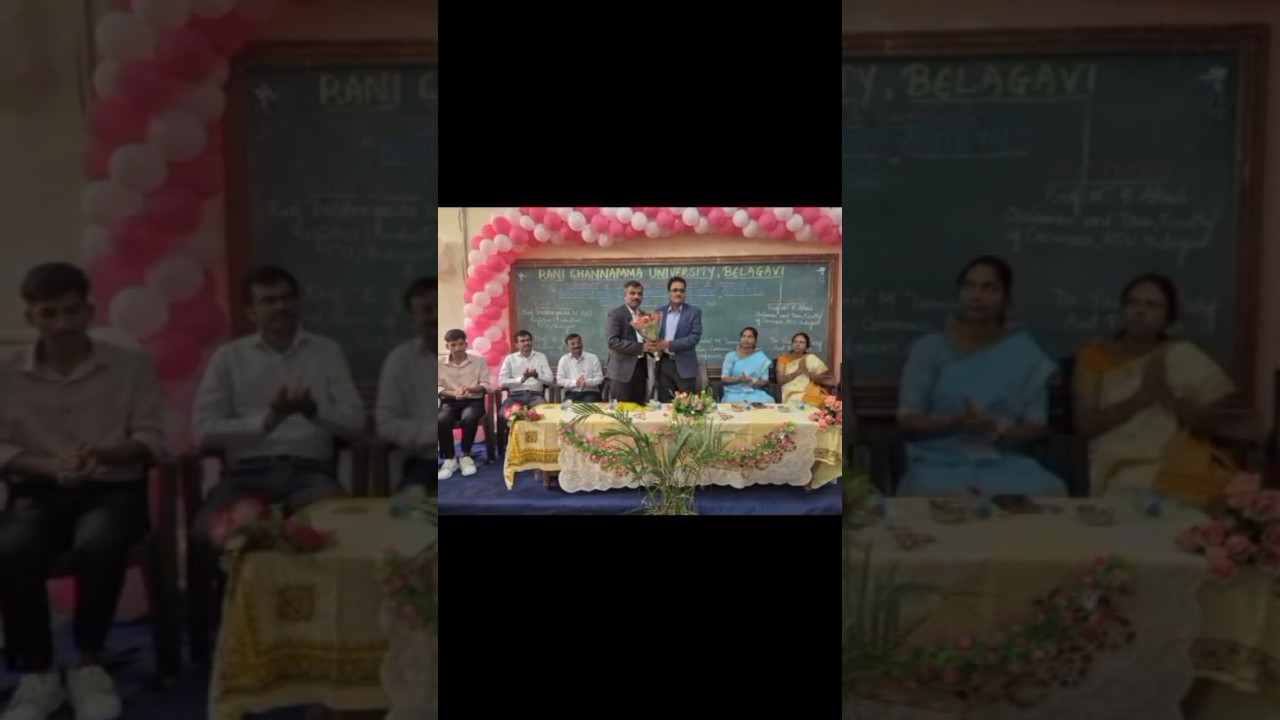 Ranichannamma University Belagavi🍃✨️ Dept of commerce❤️ Fresher's day 🤩