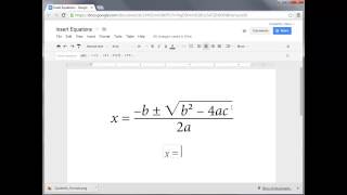 How to Insert Equations into Google Docs