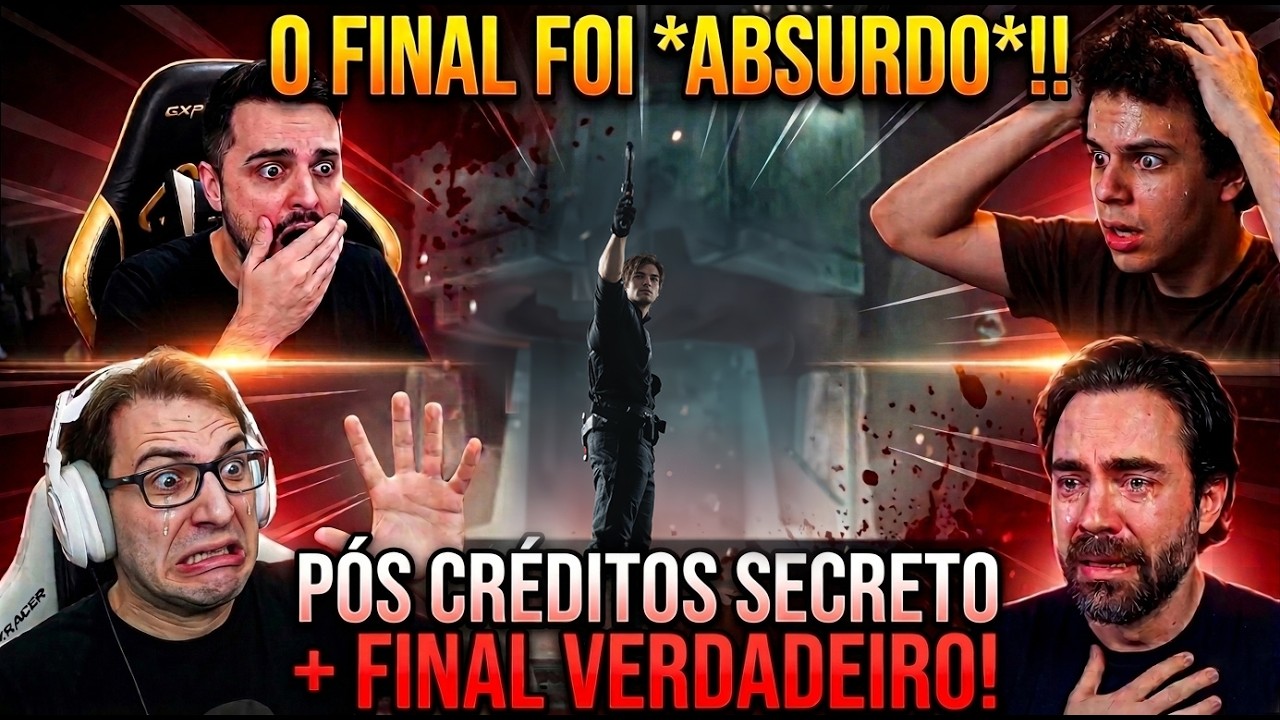Youtubers Reagem ao Final Real de Resident Evil Requiem Boss Fight + Pós Créditos