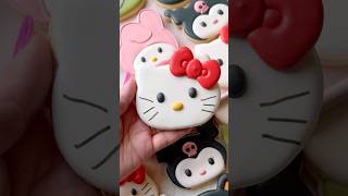 Hello Kitty Cookie! #sugarcookies #cookiedecorating #baking #cookies #cute #hellokitty #sanrio #kpop