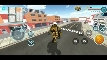 Robot Justice War: Car Jet Transform Game 2023 - Android Gameplay