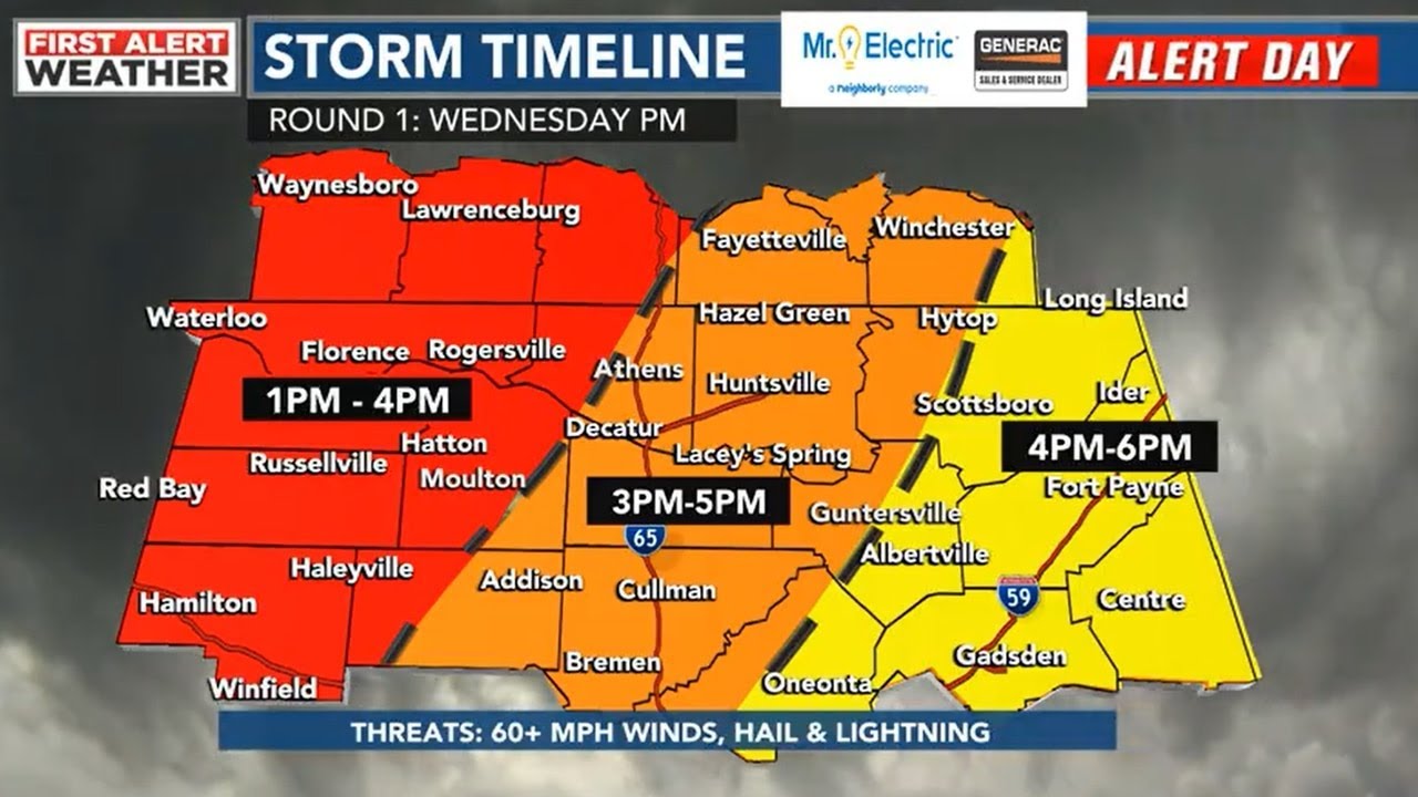 48 First Alert Weather Day: severe thunderstorms begin this afternoon ...