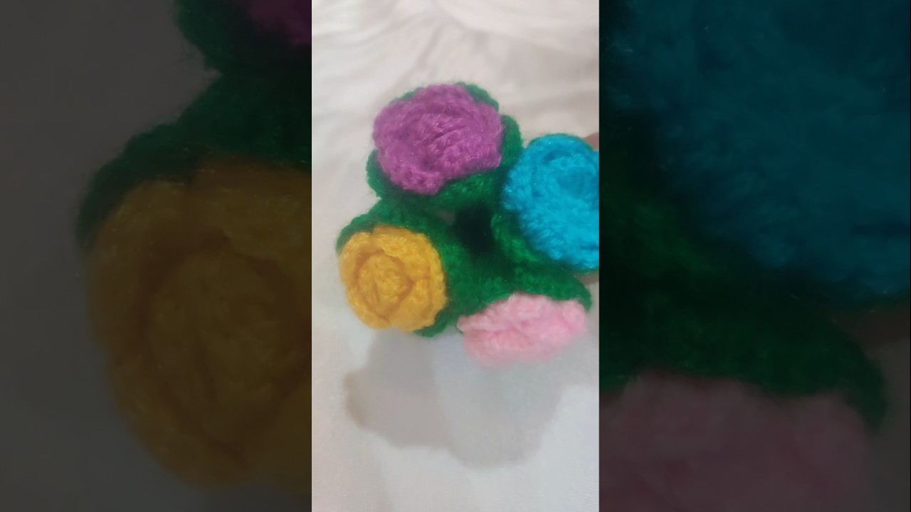 crocket rose rubber band 🌹🌹!!