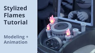 CINEMA4D Tutorial - Use Pose Morph Tag in C4D to animate Stylized Flames