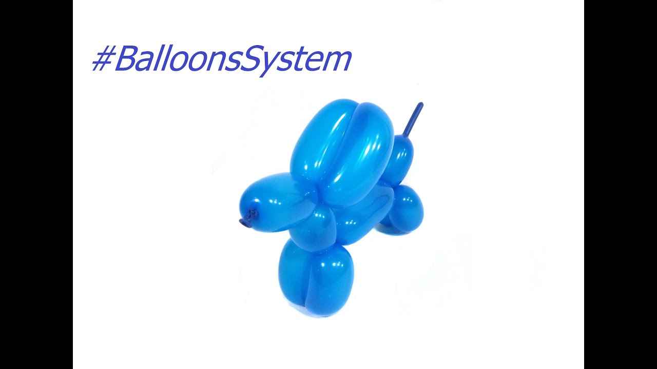 Balloon Animal Dog balloons animation / Собачка из шарика YouTube