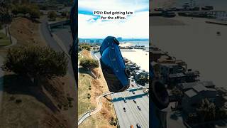 POV: Dad getting late for the office 🔥 GTA 5 Car Stunts #shorts #gta5