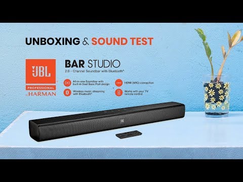 JBL Bar Studio 2.0 - Unboxing & Sound Test