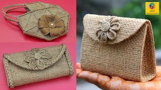 3 DIY Jute Bag  How to Make Handmade Jute Bag | DIY Purse Making | Ladies HandBag with Jute Rope