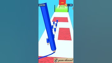 color pencil run drawing 😉😉 gameplay // android & ios 290888 #pencilrun #games #mobilegame #shorts
