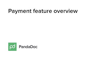 PandaDoc: Payment Feature Overview