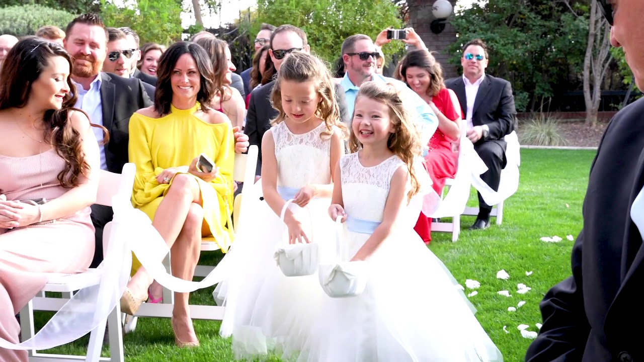 Garden Wedding Ceremony in the Manor Courtyard