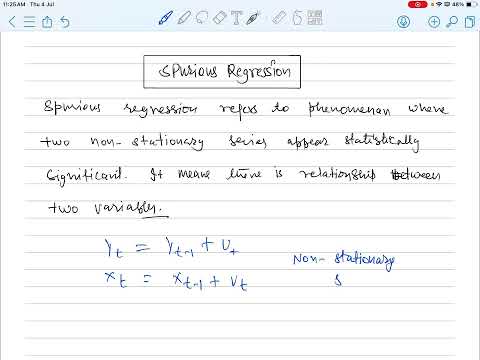 Spurious Regression or Nonsense Regression