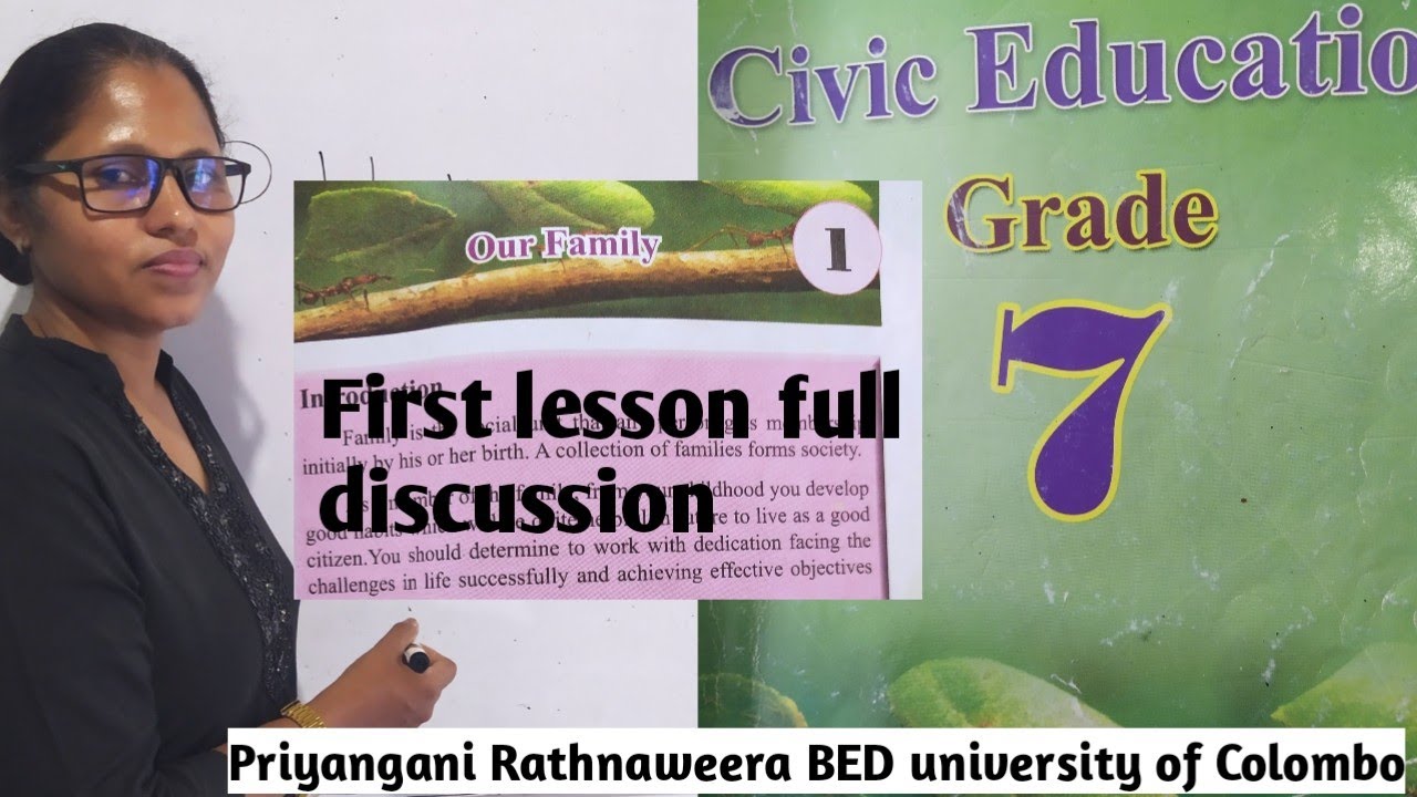 Grade 7 Civic and geography Education Unit 01/ Our Family/Let us build up favorable relationships