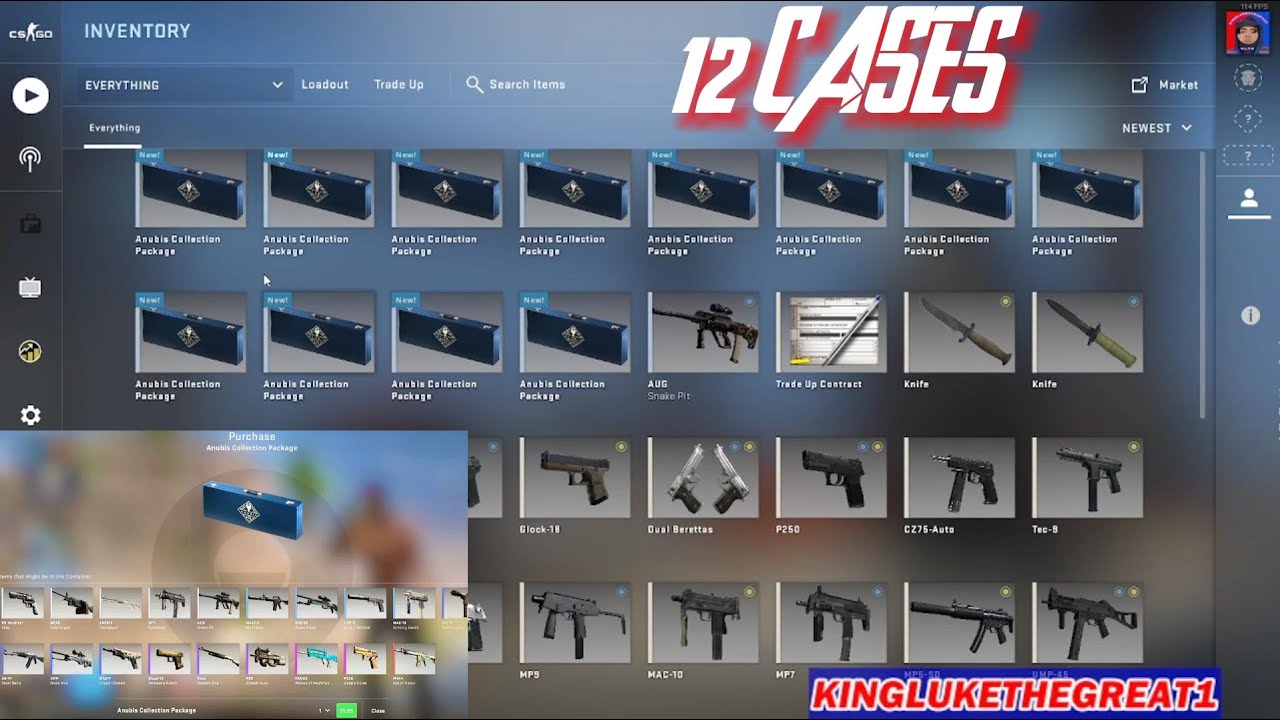Opening 12 Anubis Collection Pack CS:GO CASES!! - YouTube