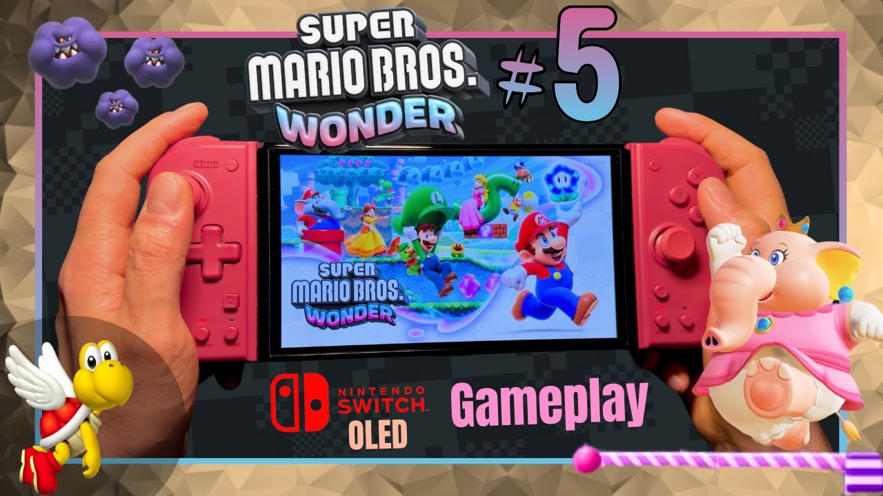 Part 5 🌺 SUPER MARIO BROS.WONDER 🌺 Fluff-Puff Peaks #2: Nintendo Switch OLED Gameplay