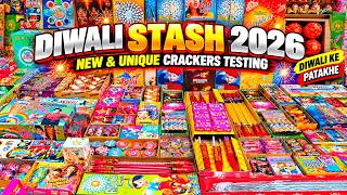 Diwali Stash 2026 with Testing | New & Unique Crackers Testing | Diwali ke Patakhe | Diwali Crackers