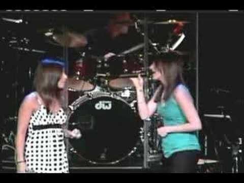 Brittany & Haley performing "Does he Love You"