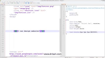 105  Text Shadow  IT Bari com   Web Design Bangla Video Tutorial