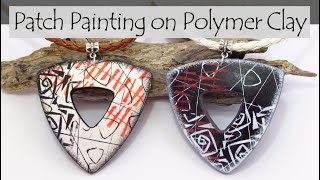 Patch Painting on Polymer Clay ~ Stone Painting Pattern