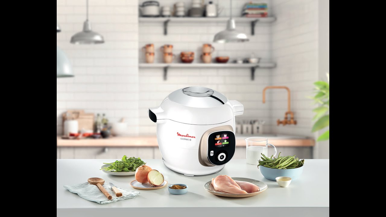 MOULINEX Multicuiseur intelligent cookeo CE851A10 - Blanc pas cher 