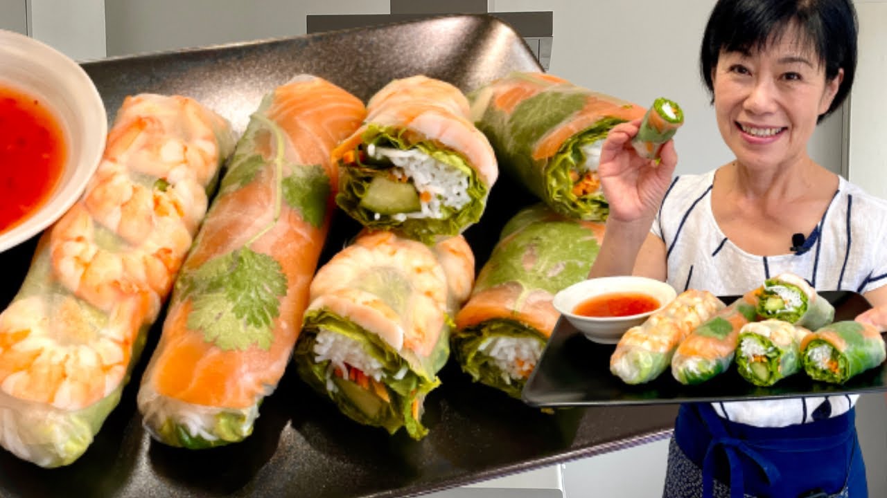 comment faire des rouleau de printemps facilement / Nama haru maki / Kumiko Recette