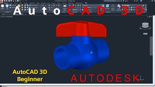 AutoCAD 3D, Autodesk, How to drawing PVC water valve, 3D Modeling, sketches