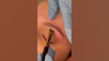 Brow Sculpting with White Paste 🤍 #nycbrows #brows #browlamination #browwax #beauty #beautyhacks