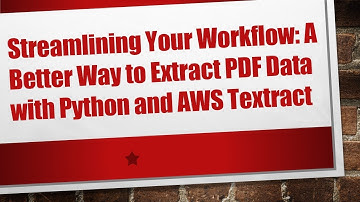 Streamlining Your Workflow: A Better Way to Extract PDF Data with Python and AWS Textract