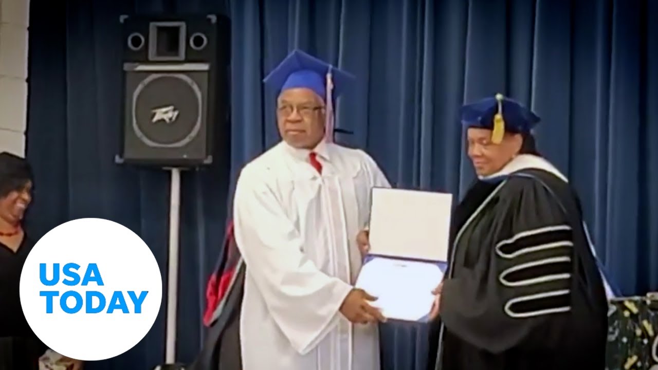 66-year-old man celebrates high school graduation after 47 years | USA TODAY
