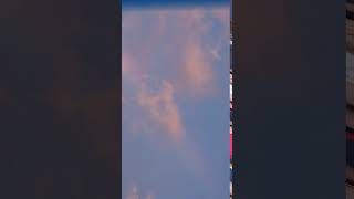 Rainbow on sky and sunset cloudy