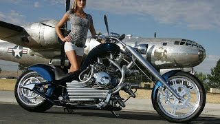 Custom Motorcycle Chopper Hot Bikes Girls Slideshow Customize Harley Motorrad HD