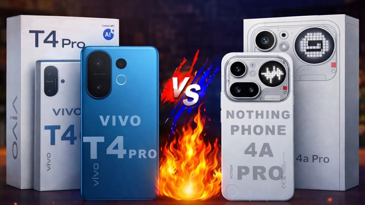 Vivo T4 Pro vs Nothing Phone 4A Pro – Which One is Better? 🔥 Full Comparison