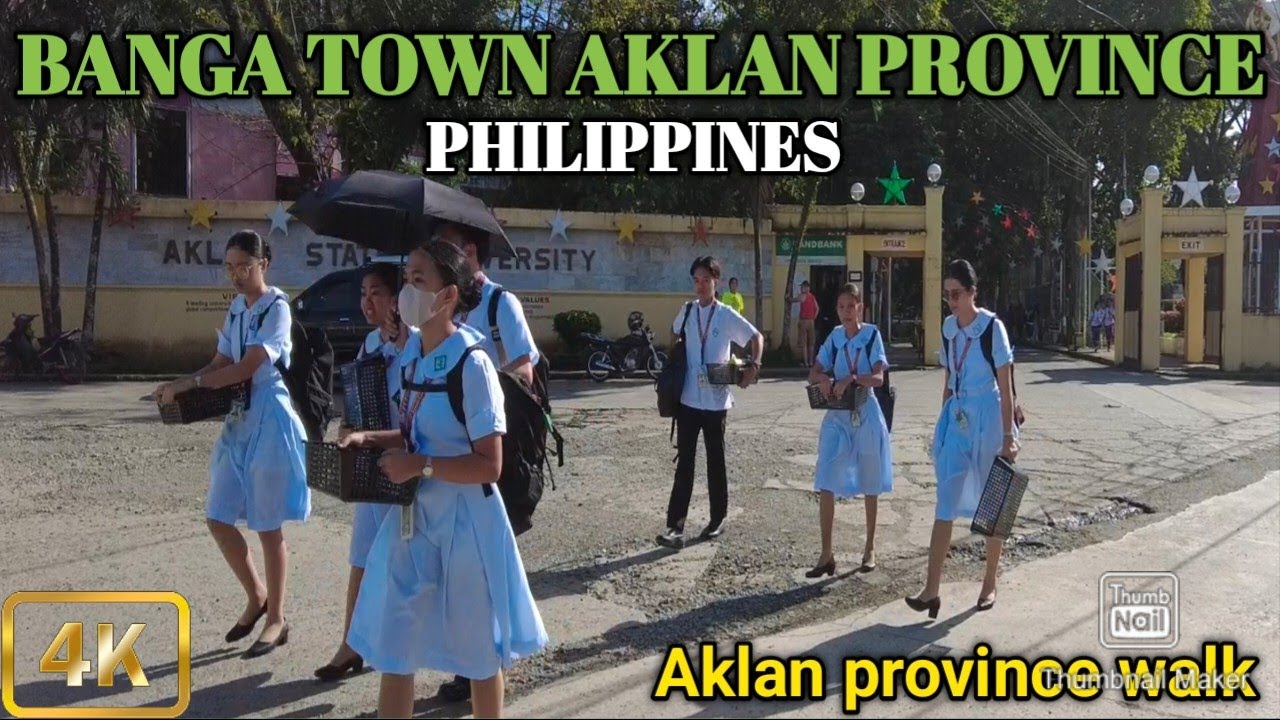 Real Province Walk Experience in Aklan|Very Nice Walk at Banga Town Aklan Philippines [4K]